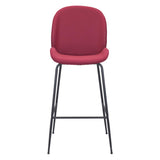 ZUO Miles Barstool Red