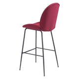 ZUO Miles Barstool Red