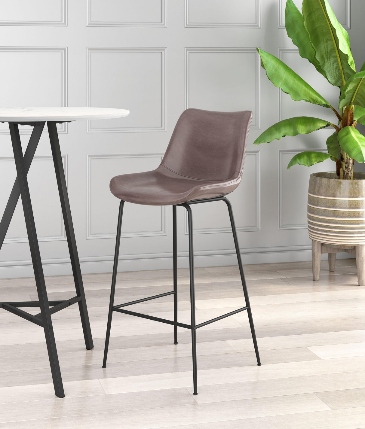 ZUO Byron Barstool Brown