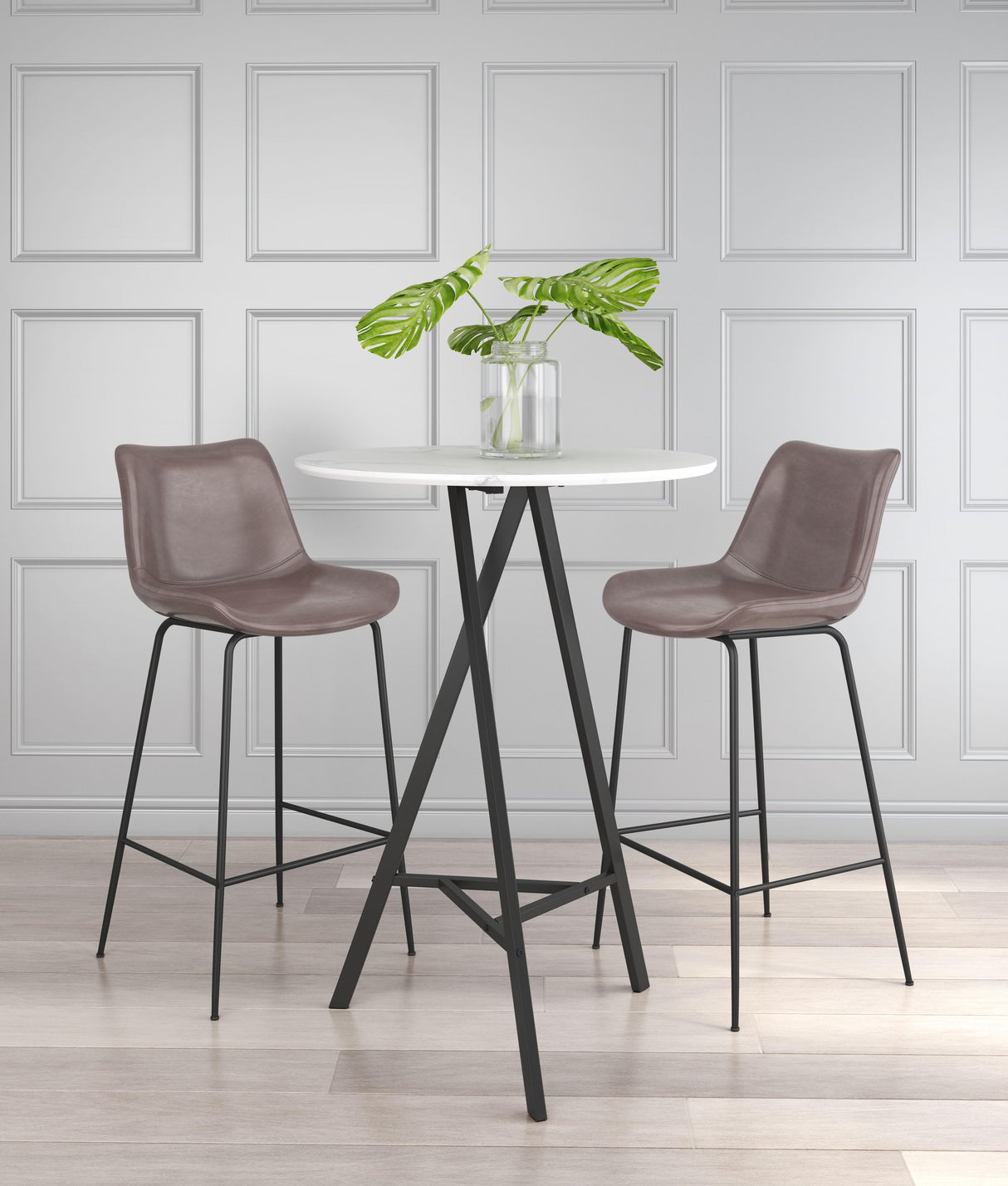 ZUO Byron Barstool Brown