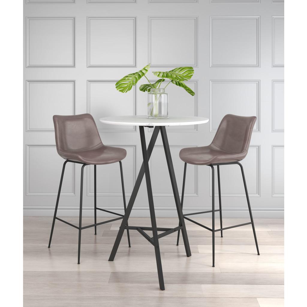 ZUO Byron Barstool Brown