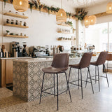 ZUO Byron Barstool Brown