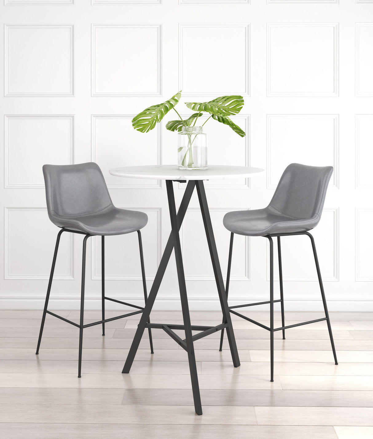 ZUO Byron Barstool Gray