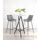 ZUO Byron Barstool Gray
