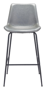 ZUO Byron Barstool Gray