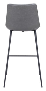 ZUO Byron Barstool Gray