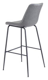 ZUO Byron Barstool Gray