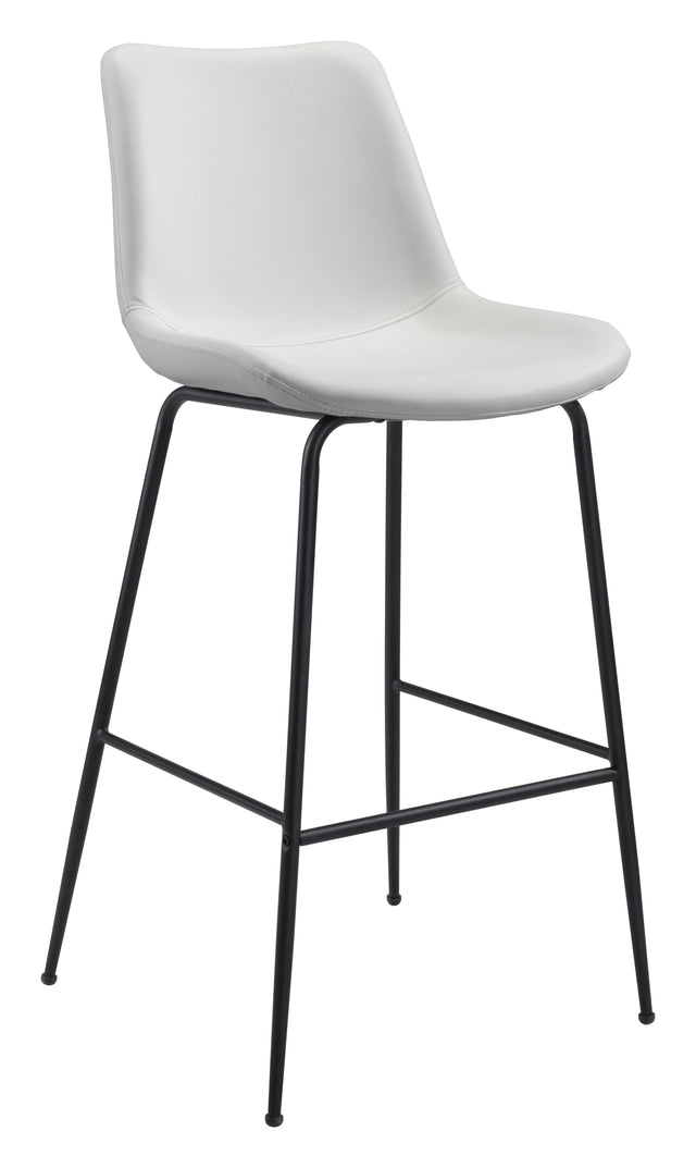 ZUO Byron Barstool White