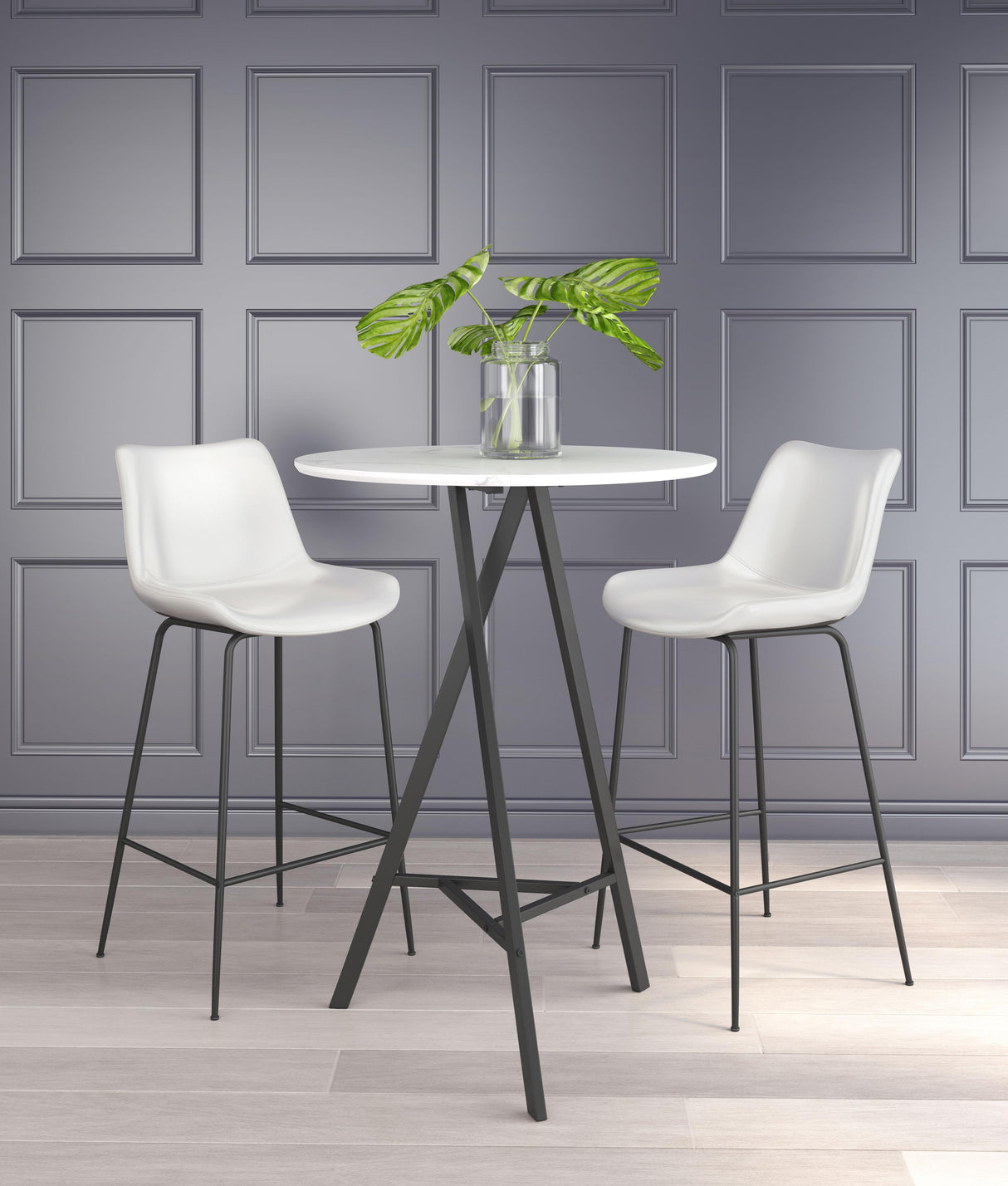 ZUO Byron Barstool White