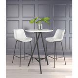 ZUO Byron Barstool White
