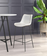 ZUO Byron Barstool White