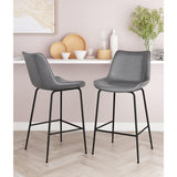 ZUO Byron Counter Stool Gray