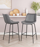 ZUO Byron Counter Stool Gray