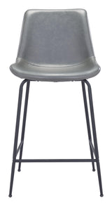 ZUO Byron Counter Stool Gray