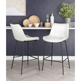 ZUO Byron Counter Stool White