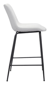 ZUO Byron Counter Stool White