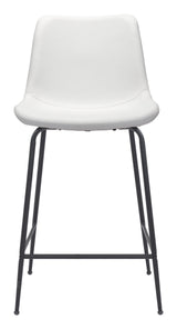 ZUO Byron Counter Stool White