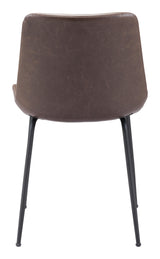 ZUO Byron Dining Chair (Set of 2) Brown