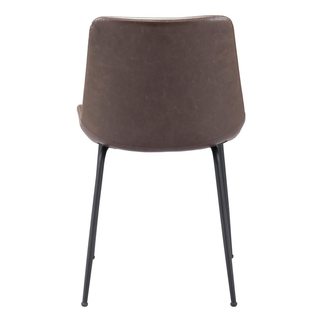 ZUO Byron Dining Chair (Set of 2) Brown