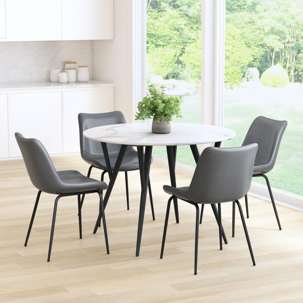 ZUO Byron Dining Chair (Set of 2) Gray