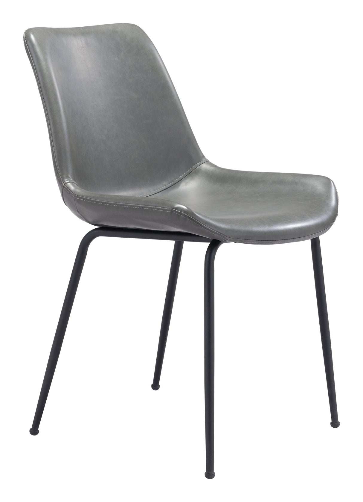 ZUO Byron Dining Chair (Set of 2) Gray
