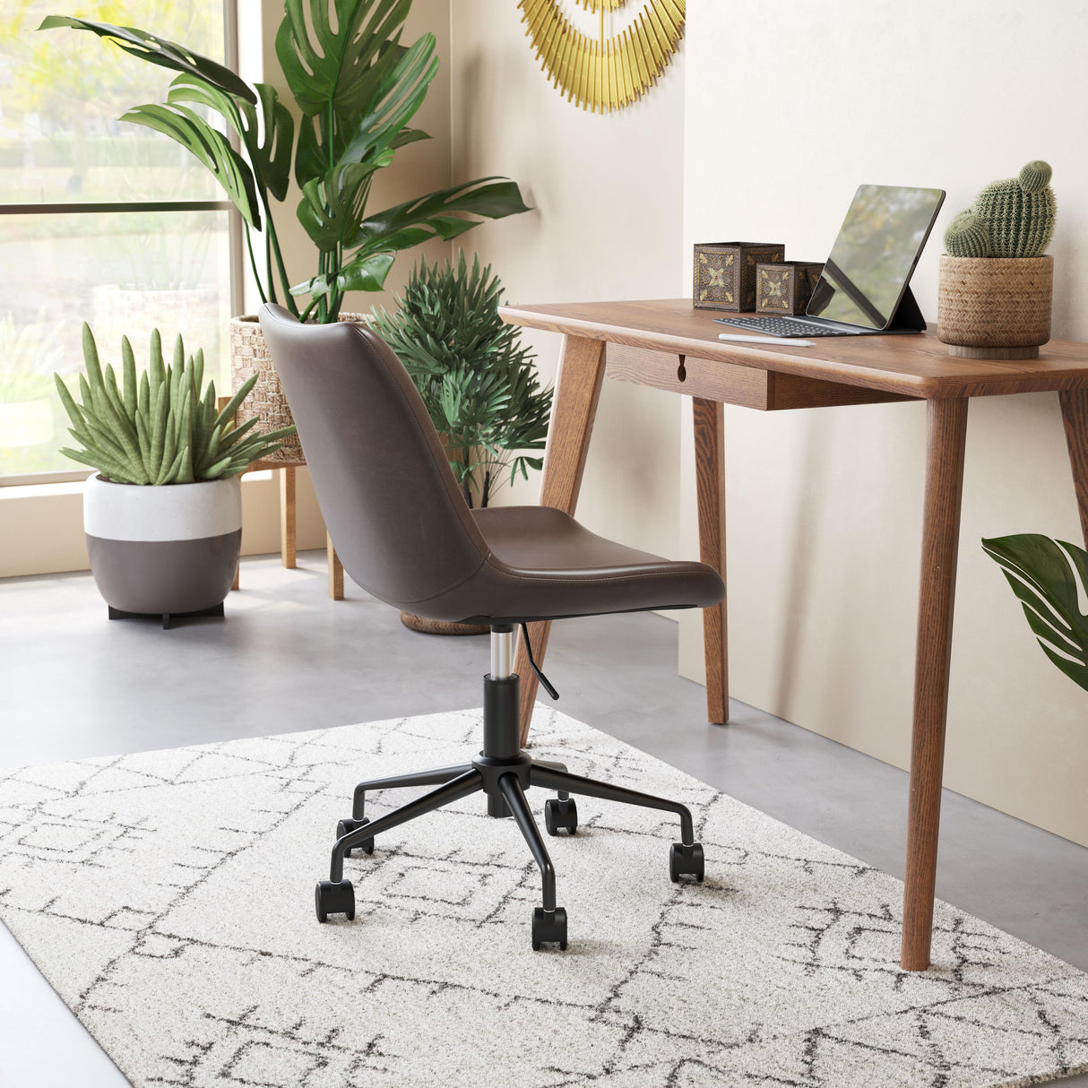 ZUO Byron Office Chair Brown