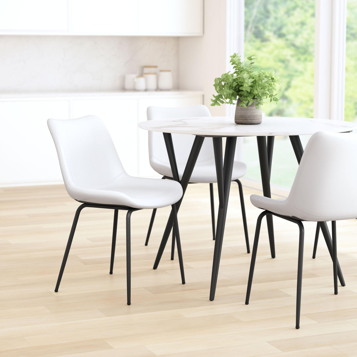 ZUO Byron Dining Chair (Set of 2) White