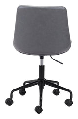 ZUO Byron Office Chair Gray