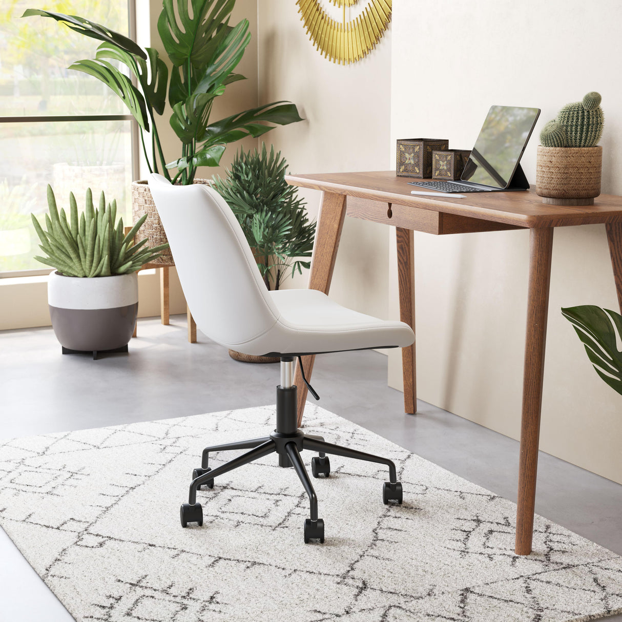 ZUO Byron Office Chair White