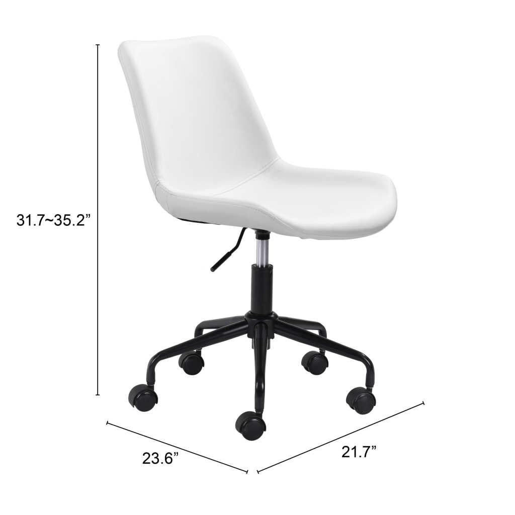 ZUO Byron Office Chair White