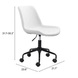 ZUO Byron Office Chair White