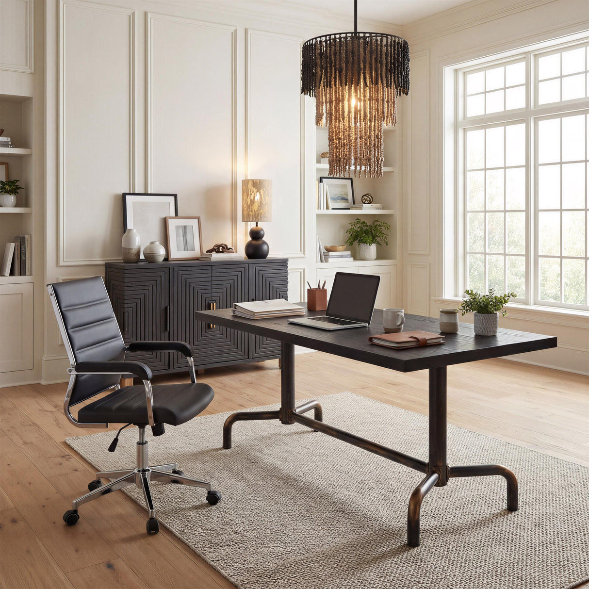 ZUO Liderato Office Chair Black