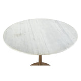 ZUO Fullerton Dining Table White & Gold