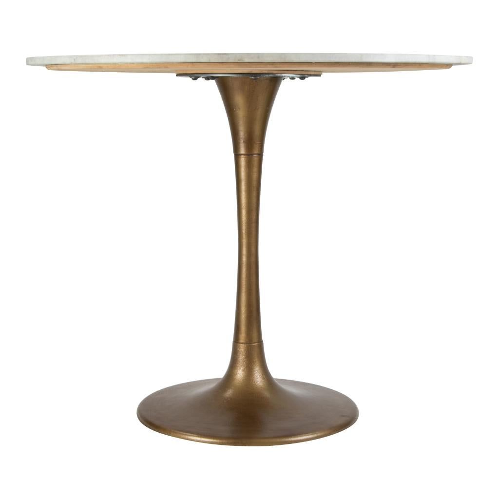 ZUO Fullerton Dining Table White & Gold