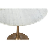 ZUO Fullerton Dining Table White & Gold
