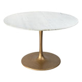ZUO Ithaca Dining Table White & Gold