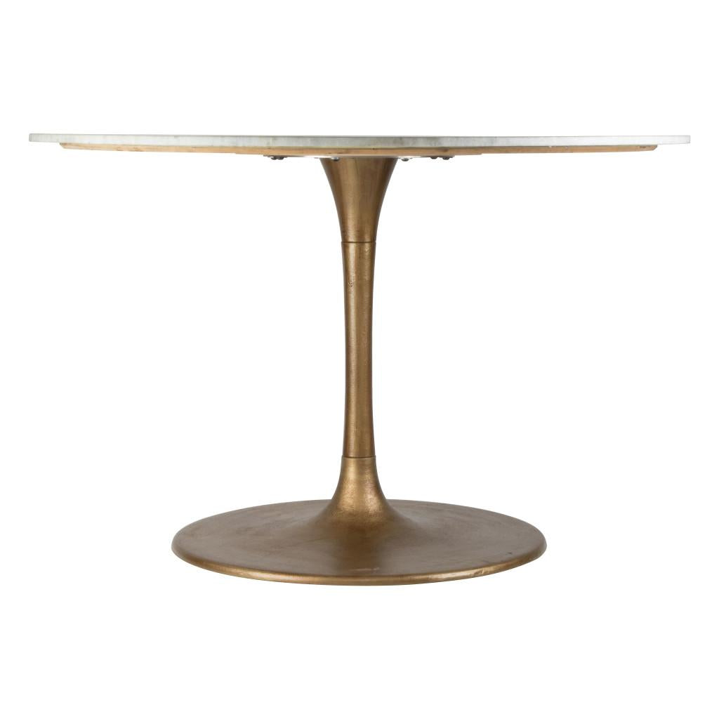 ZUO Ithaca Dining Table White & Gold
