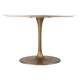 ZUO Ithaca Dining Table White & Gold