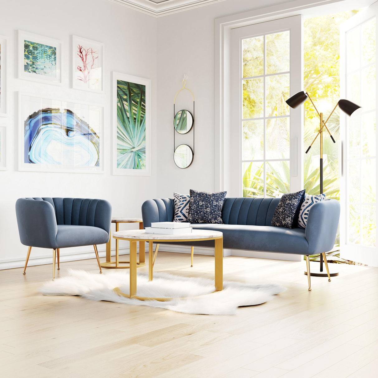 ZUO Deco Accent Chair Gray