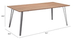 ZUO Perpignan Dining Table Brown