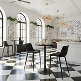 ZUO Magnus Barstool (Set of 2) Black
