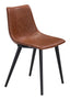 ZUO Daniel Dining Chair (Set of 2) Vintage Brown