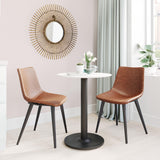 ZUO Daniel Dining Chair (Set of 2) Vintage Brown