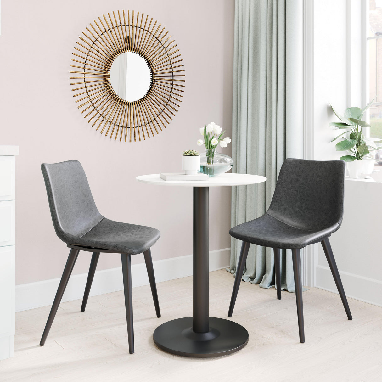 ZUO Daniel Dining Chair (Set of 2) Vintage Black