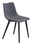ZUO Daniel Dining Chair (Set of 2) Gray