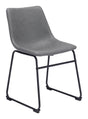 ZUO Smart Dining Chair (Set of 2) Charcoal