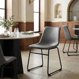 ZUO Smart Dining Chair (Set of 2) Charcoal