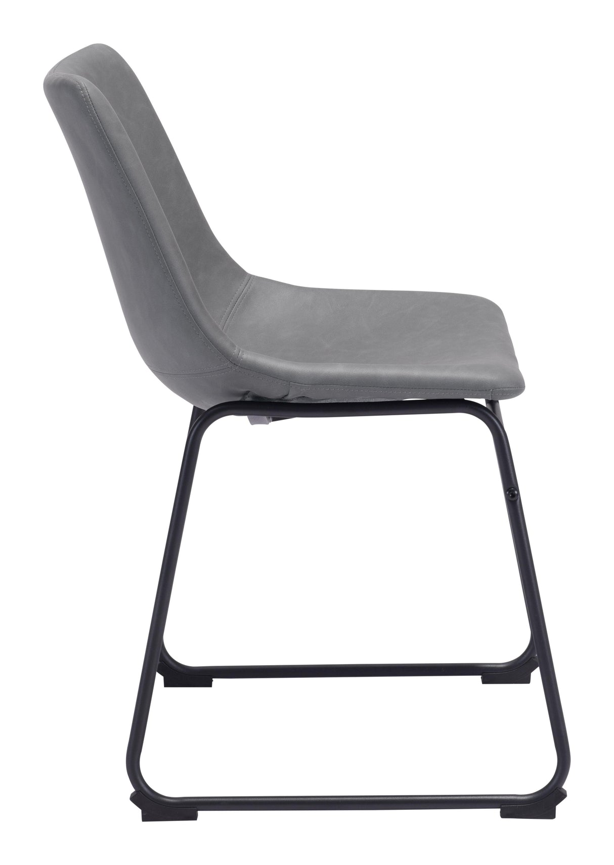 ZUO Smart Dining Chair (Set of 2) Charcoal