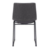 ZUO Smart Dining Chair (Set of 2) Charcoal