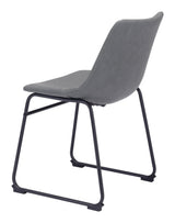 ZUO Smart Dining Chair (Set of 2) Charcoal